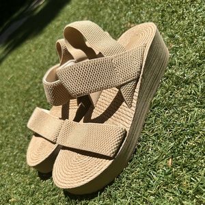 Tan Platform Sandals